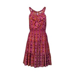Rebecca Taylor Silk Pink Bohemian Pattern Dress